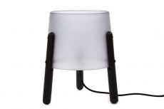 Bordlampe Chub Two, opal sort